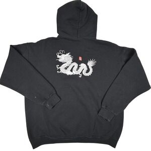 Artist Union‎ Clothing Co. Black Dragon Hoodie Mens XL Pullover